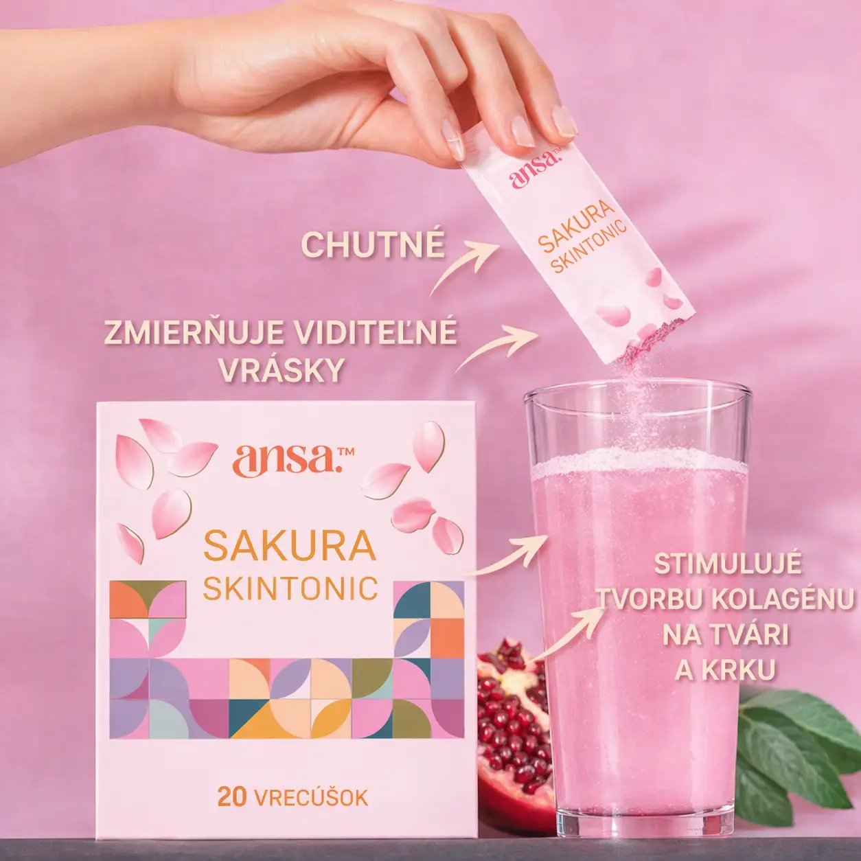 Ansa™ Sakura SkinTonic – japoński odżywczy napój dla skóry